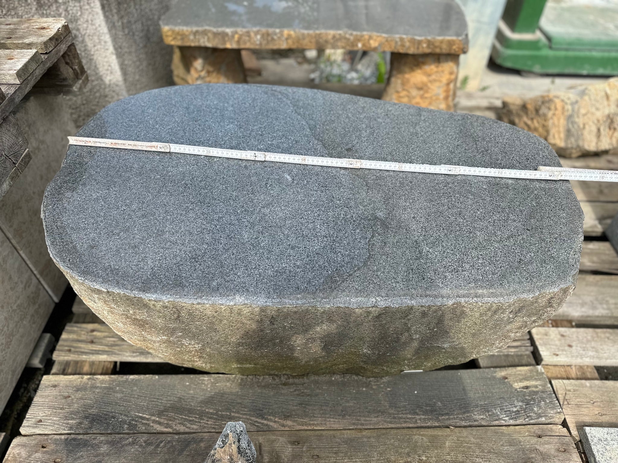 Granit Sitz komplett mit PVC-Bezug für verschiedene Güldner